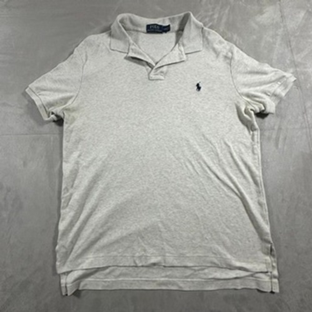 Polo Ralph Lauren Polo Shirt Mens Short Sleeve Cotton Large Gray Golf Pony Logo